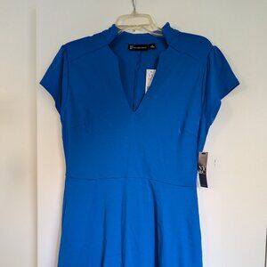 NWT New York & Co Mandarin Collar V-Neck Dress